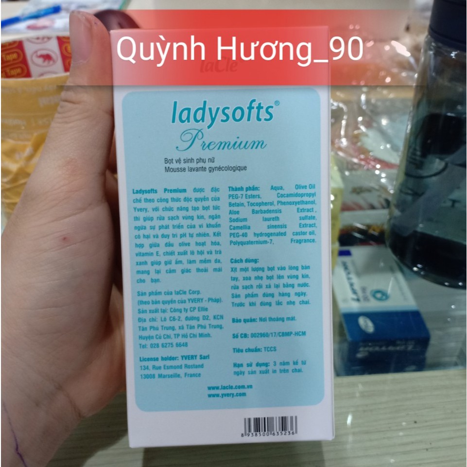 Bọt vệ sinh LADYSOFTS Premium 100ml mềm mại tự nhiên