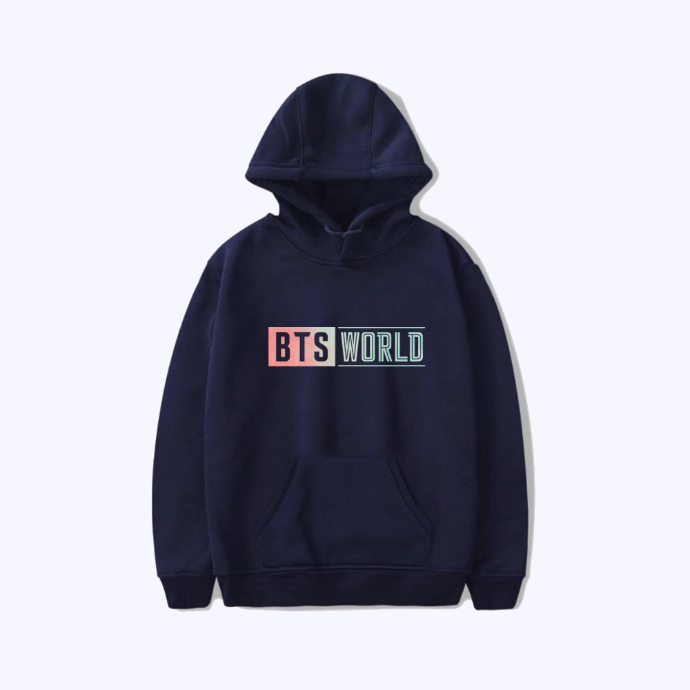 Áo Hoodie Nhung Màu Trơn In Logo Nhóm Nhạc Bts Thời Trang Thu Đông Mới Cho Nam Và Nữ