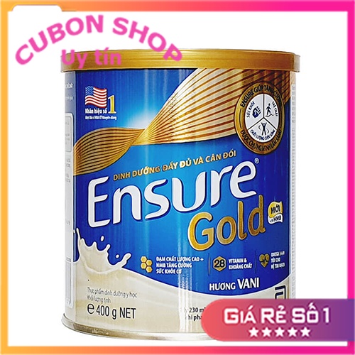 [CHÍNH HÃNG] Sữa Bột Abbott Ensure Gold HMB Hương Vani Hộp 400g