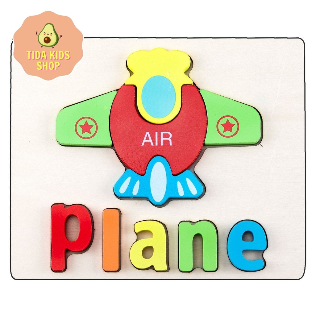 Đồ Chơi Xếp Hình Gỗ Puzzle, Bộ Đồ Chơi Gỗ 3D Loại Dày Cho Bé Giá Tốt ❤️ Freeship ❤️ TiDa Kids Shop