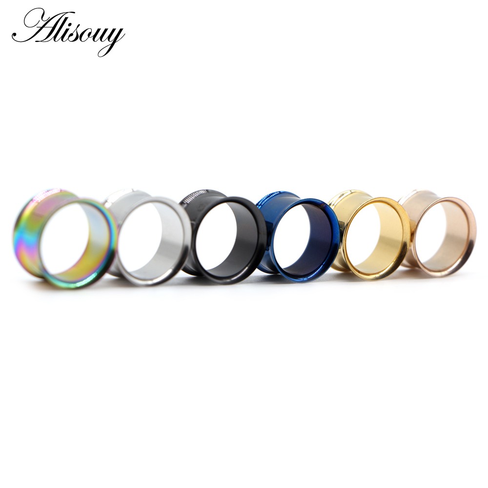 Alisouy Set 2 Khuyên Nong Tai Bằng Thép Không Gỉ Cá Tính
