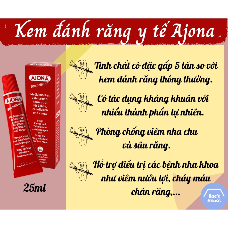 Kem đánh răng Ajona Đức