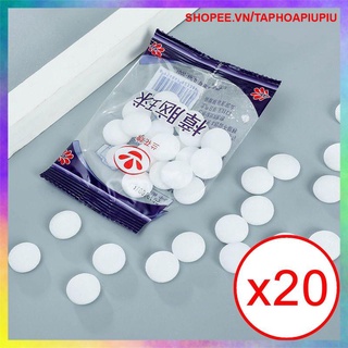 COMBO 20 BỊCH BĂNG PHIẾN LONG NÃO ĐUỔI KIẾN GIÁN KHỬ MÙI HÔI (20 viên/bịch) - (ĐỰNG TÚI ZIP TIỆN LỢI)