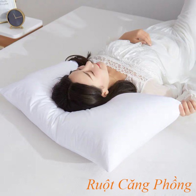 ✅ Ruột gối đầu bông gòn cao cấp, Có bán kèm vỏ gối [Ghé shop mua thêm vỏ gối nằm]