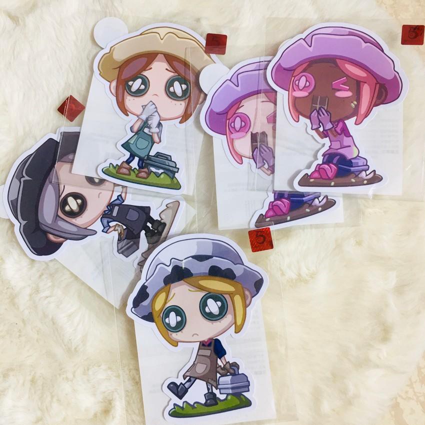 ( Lẻ ) Sticker Identity V Ảnh dán Nhân cách thứ 5 OFF in hình anime chibi