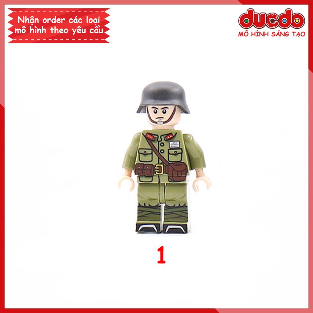 Minifigures Lính phát xít siêu chất mới nhất - Đồ chơi Lắp ghép Xếp hình Mini lính Army WW2 DZ