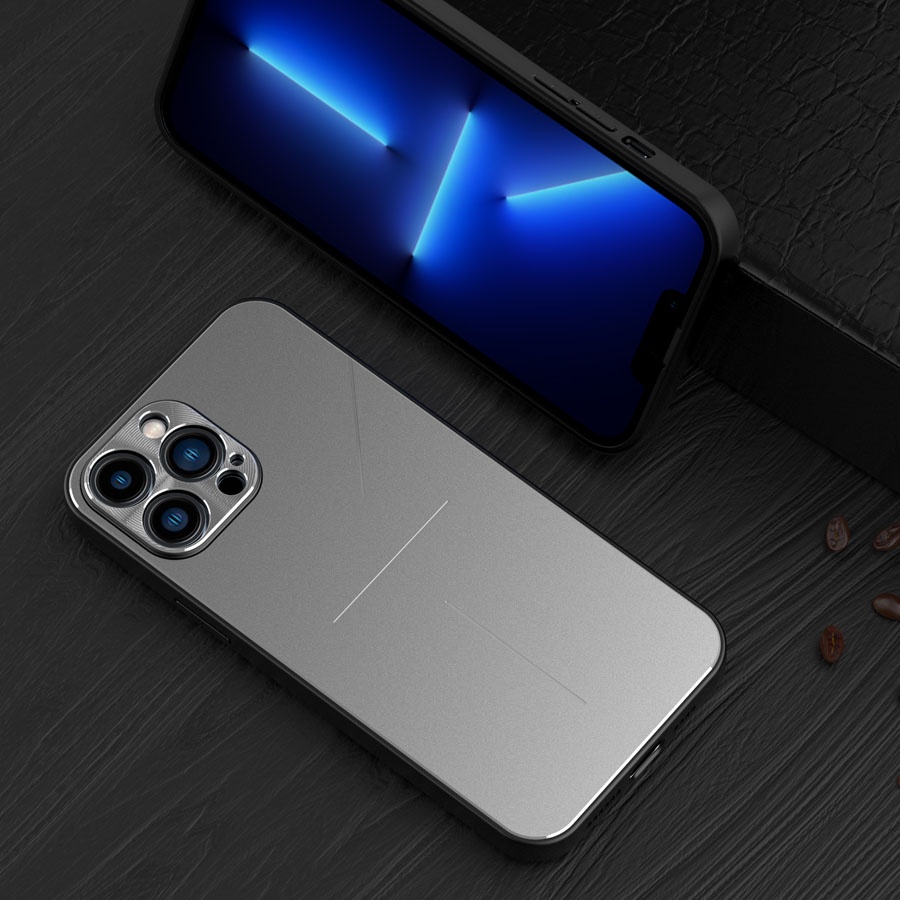 Ốp Điện Thoại Hợp Kim Nhôm Cứng Bảo Vệ Camera Cho iPhone 13 Pro Max/13 Mini /12 Pro Max/11 Pro