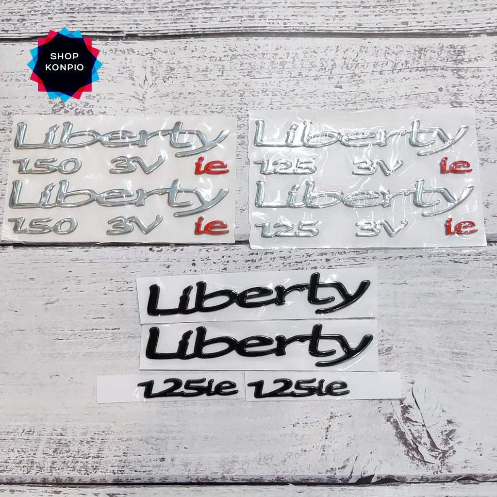 Bộ Tem Vespa Liberty 125 3v ie, Liberty 150 3v ie, Liberty 125 ie Dập Nổi Chống Thấm Nước