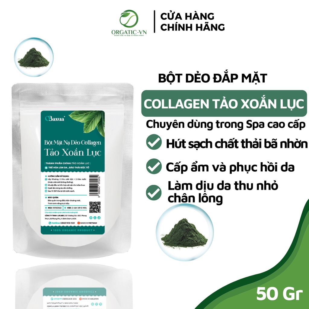 Bột Tảo xoắn nguyên chất Organic Handmade- B2.009