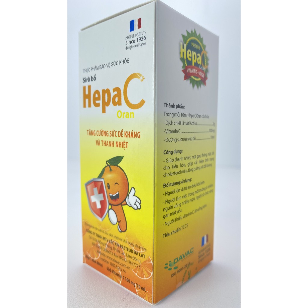 Siro HepaC.Bổ Sung Vitamin C Giúp Tăng Sức Đề Kháng,Thanh Nhiệt Cho Bé