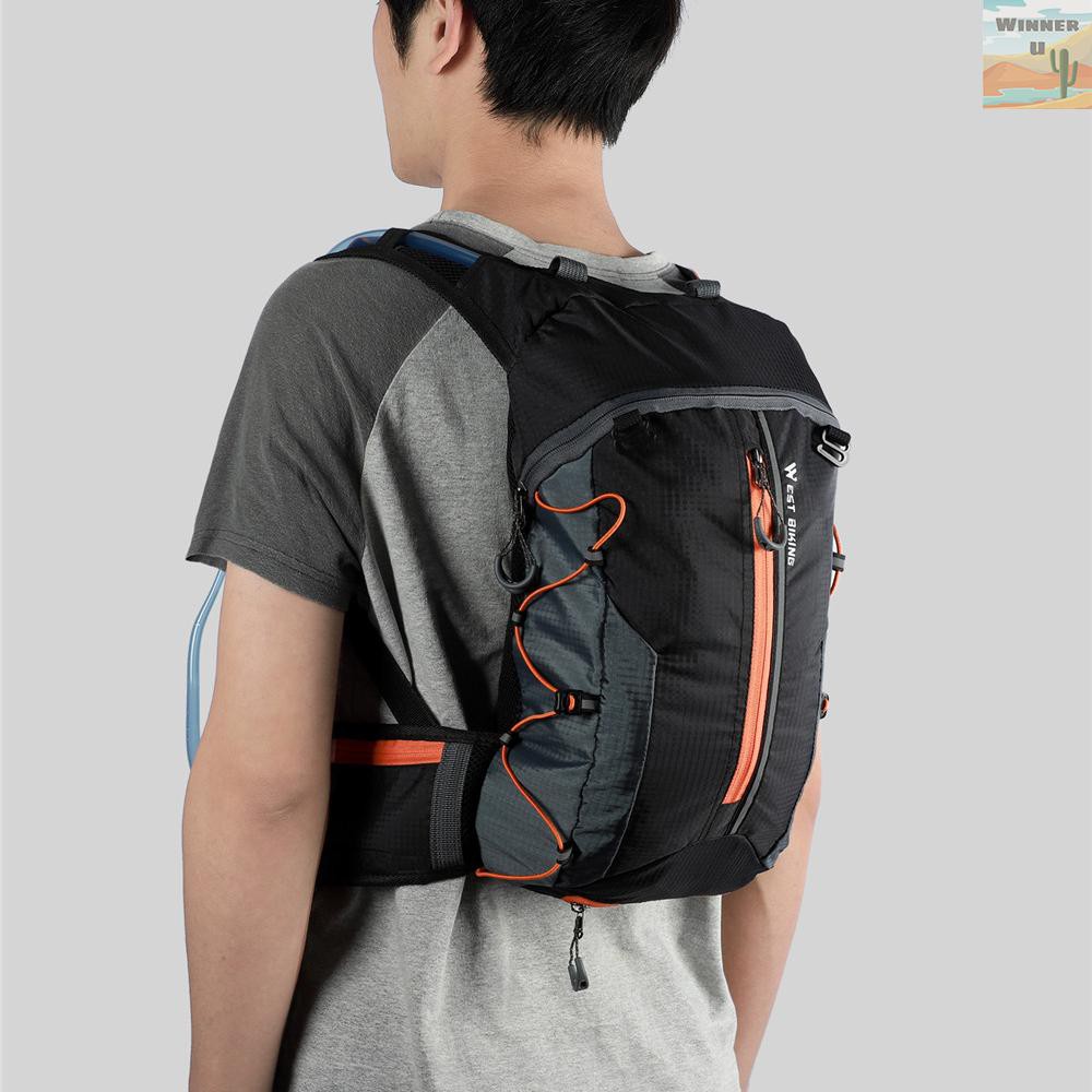 🏆WinnerYou WEST BIKING Waterproof Bicycle Bag Cycling Backpack Breathable 10L Ultralight Bike Water Bag Climbing Cycling Hydration Backpack