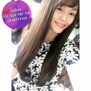 Tóc cả đầu thẳng cúp 60cm