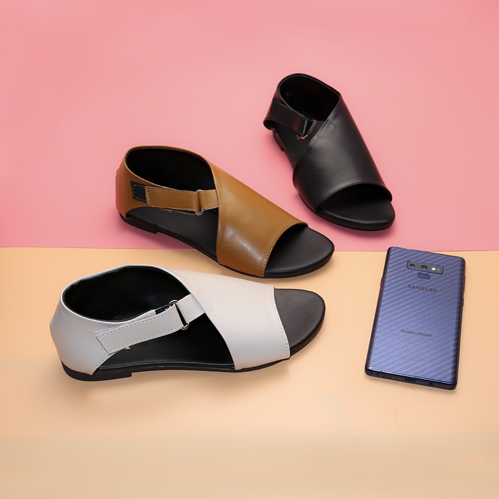 Sandal nữ quai bảng chéo thời trang nữ đi học, đi chơi, đi dạo thường ngày