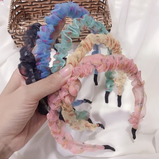 Bờm cài tóc vải voan trái cây.