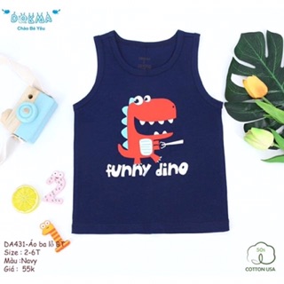 {Hàng sẵn} Áo ba lỗ bé trai dokama (2-6)
