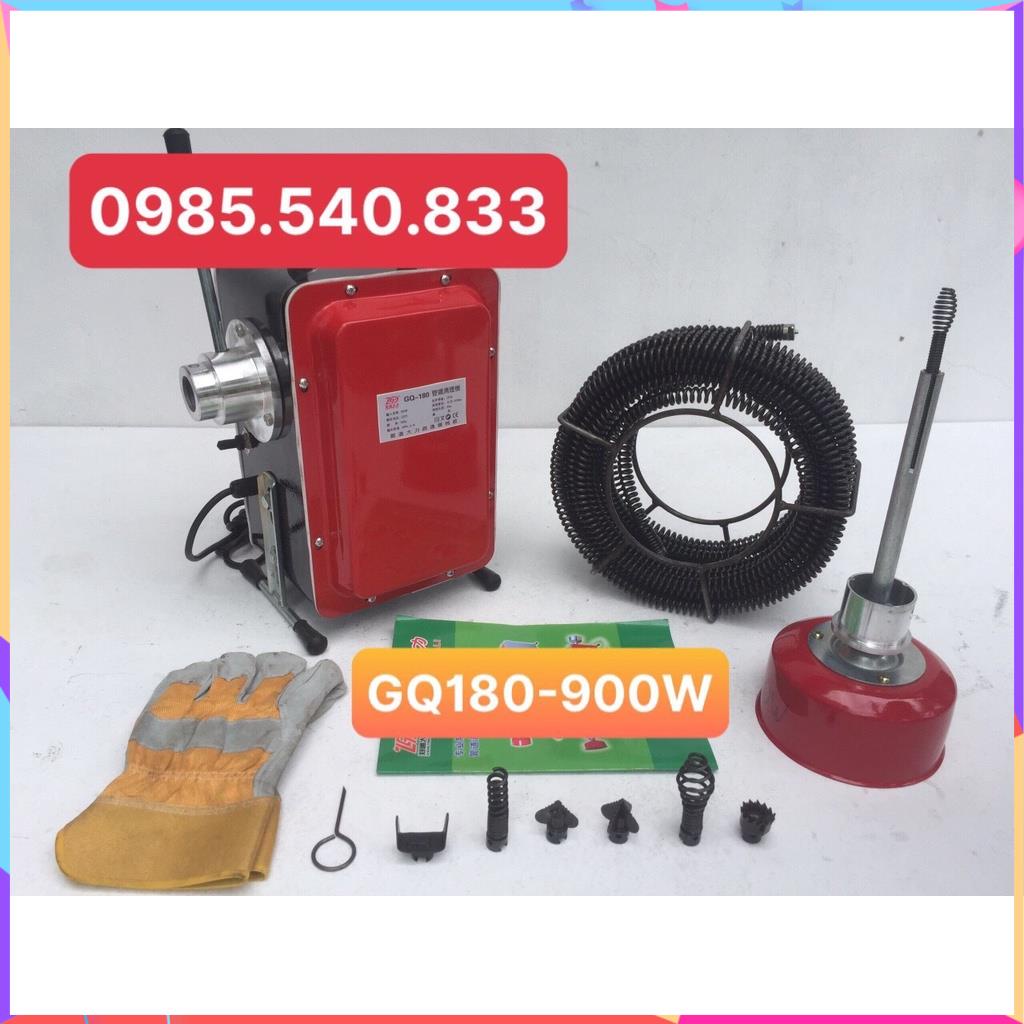 Máy thông tắc cống GQ180 công suất 900w ☎️ Tư vấn 24/24: 0985.540.833 ( Hãy gọi để lựa chọn máy phù hợp ạ )