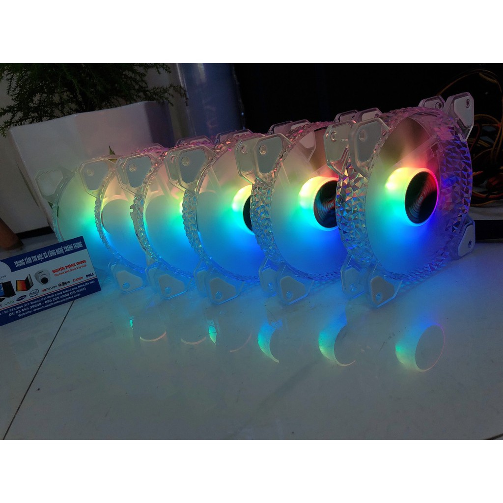 Quạt tản nhiệt Fan Led CoolMoon D1 RGB 16 Triệu Màu, 366 Hiệu Ứng - Đồng bộ Hub Coolmoon