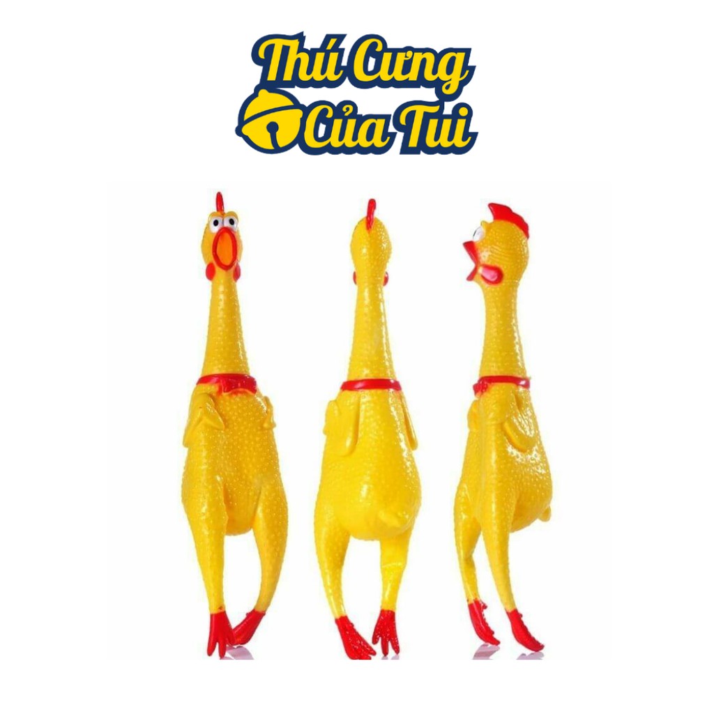 Đồ Chơi Gà Nhựa Gào Thét Cho Chó Mèo - Thú Cưng Của Tui