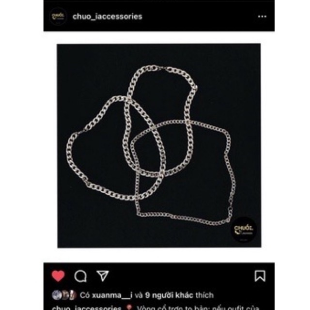 Vòng cổ dây xích - Streetstyle