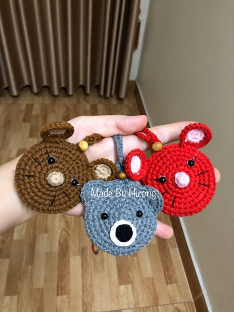 Túi đựng tỏi tránh vía made by hươg cho bé bằng len có hạt dâu tằm