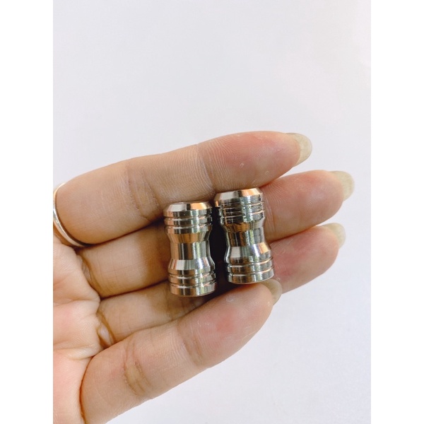 Cặp 2 con ốc đậy van dòi mẫu Salaya inox 304, ốc van vòi lắp thông dụng xe máy, tay ga...