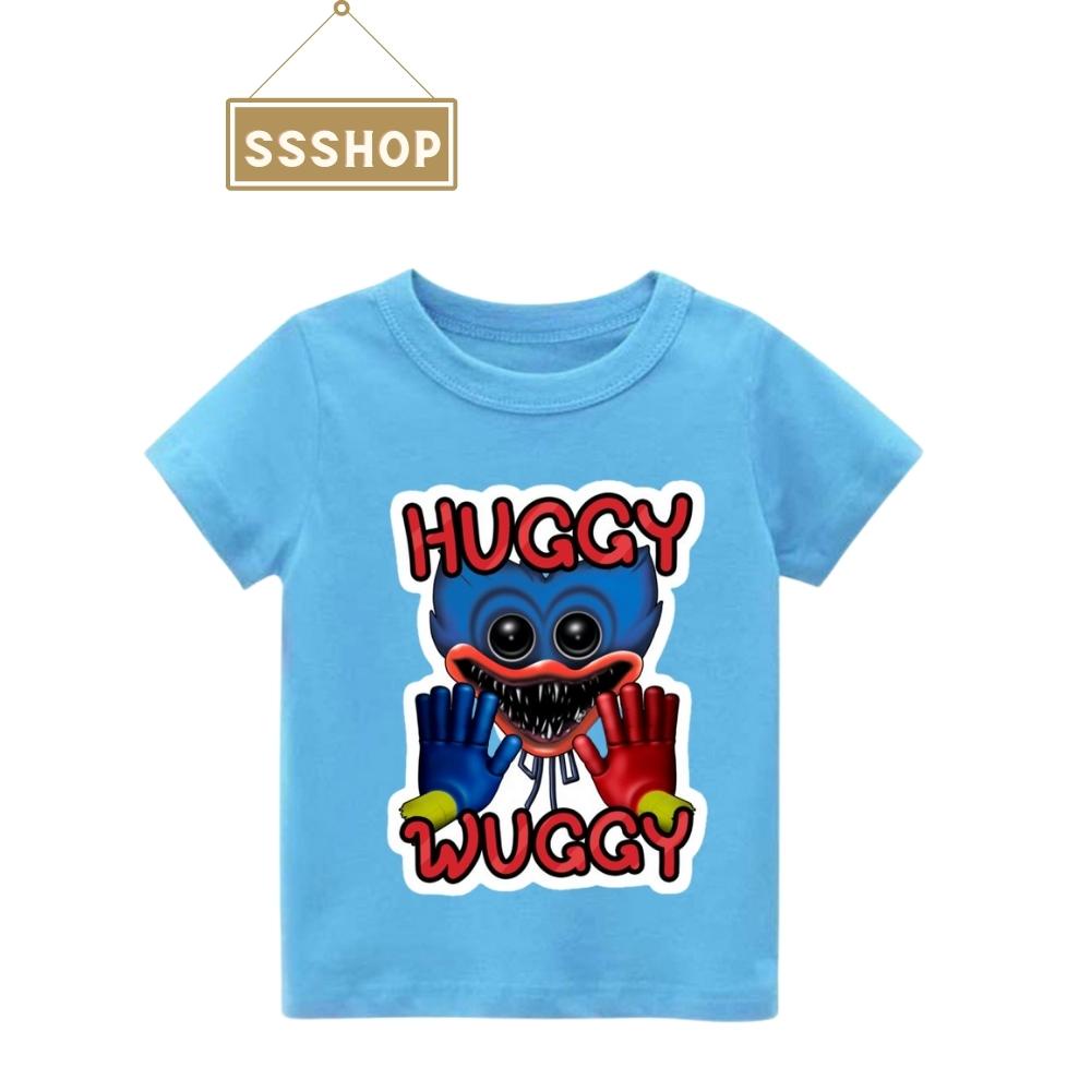 Áo thun bé trai và bé gái in hình Huggy Wuggy, Áo Poppy Playtime chất liệu cotton thoáng mát mềm mịn SSSHOP 19