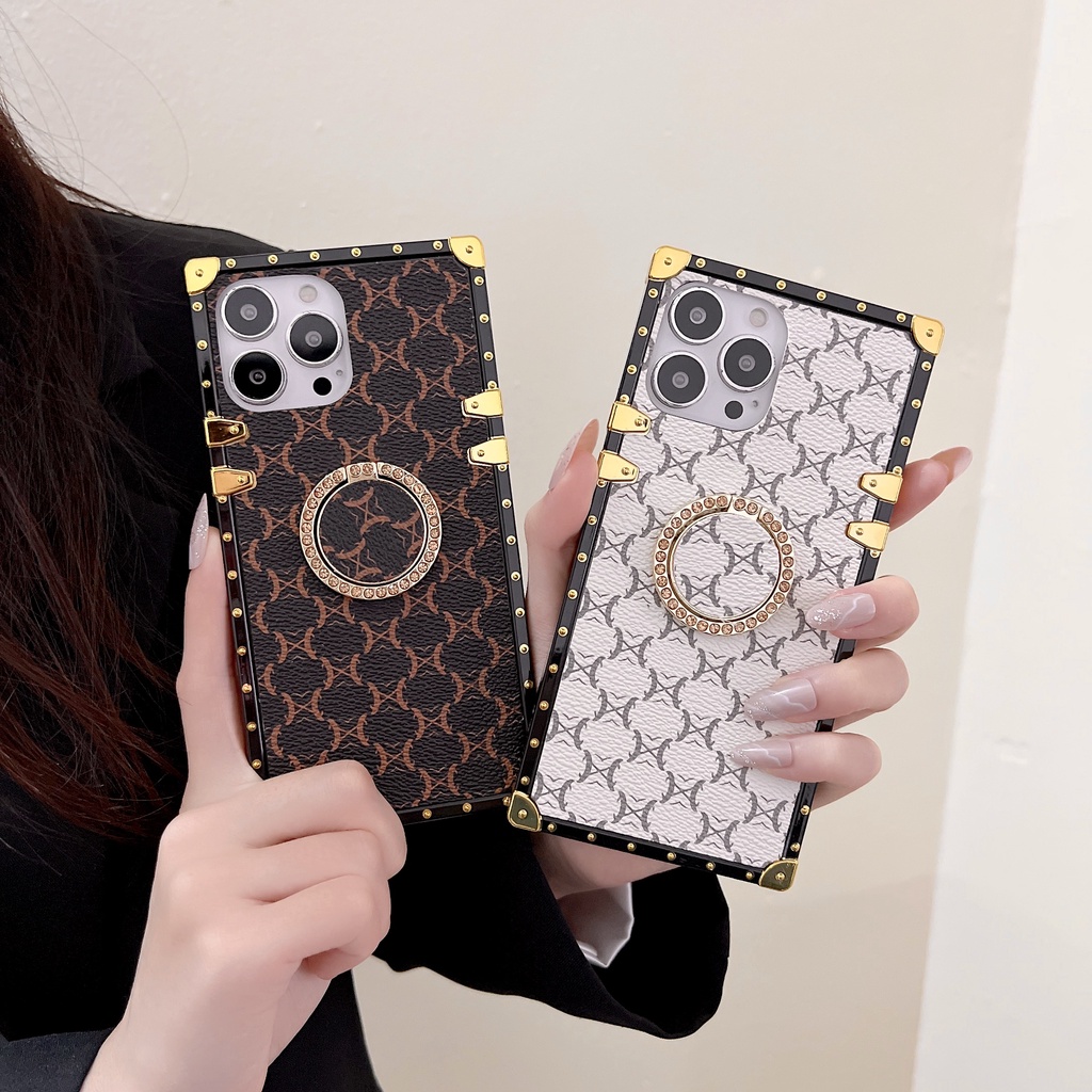 Ốp Điện Thoại Có Giá Đỡ Tròn Chống Rơi Cho Apple iphone 6 7 8 xr xs Plus 11 12 13 mini pro max
