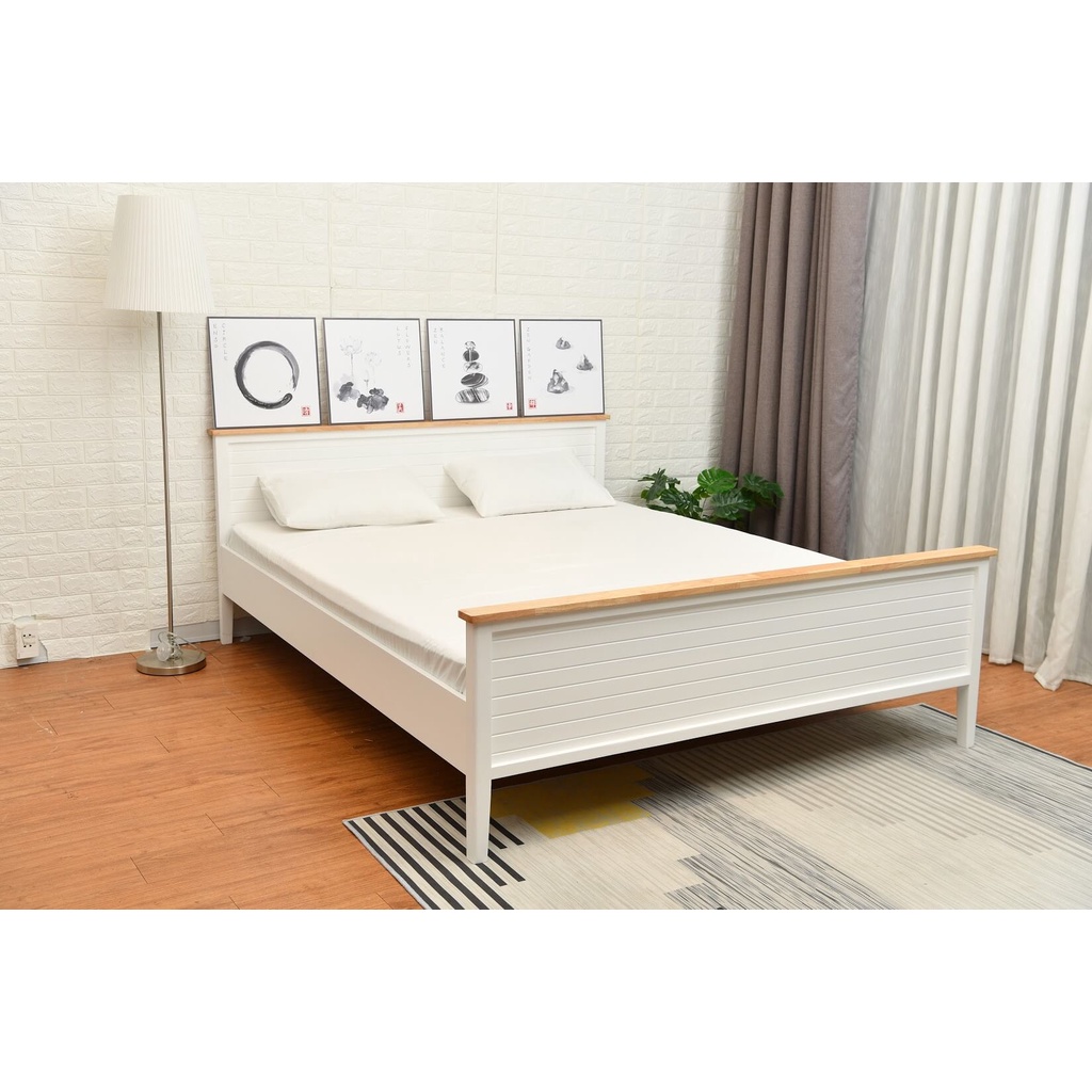 Giường Gỗ Amando Cherry Bảo Hành Bởi Vua Nệm