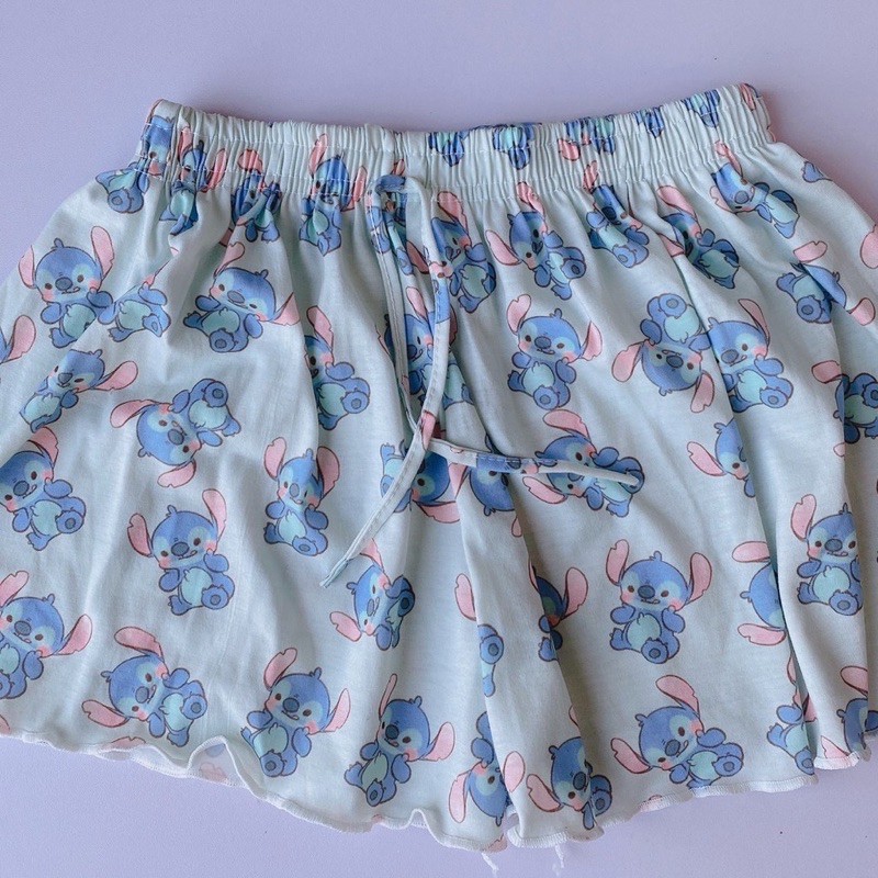 Quần short nữ mặc nhà chất cotton bigsize họa tiết hoạt hình dễ thương – Quần đùi nữ cạp chun ống rộng thoáng mát