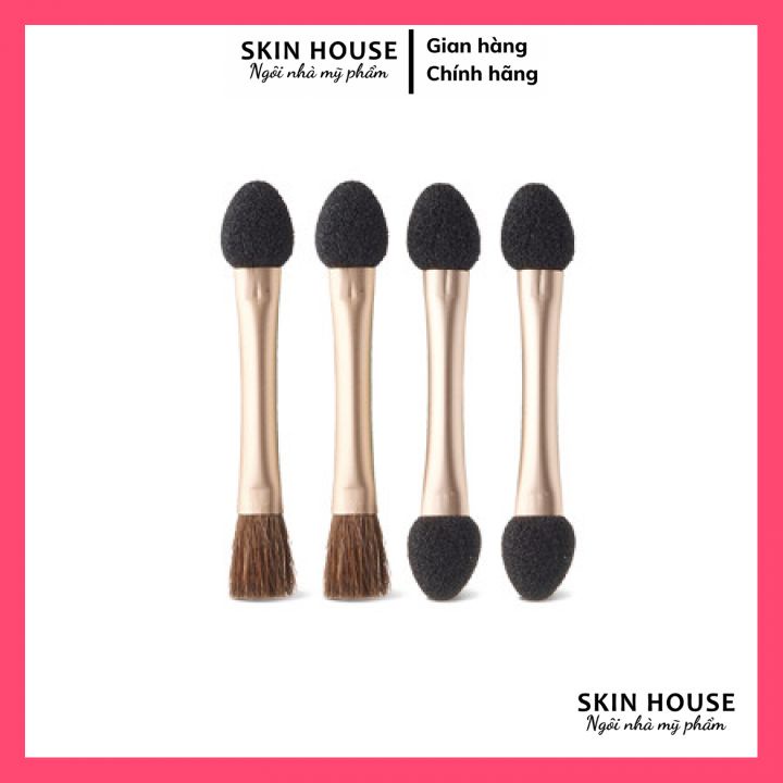 Bộ 4 Cọ Tán Phấn Mắt 2 Đầu Mini – Innisfree Beauty Tool Mini Dual Eyeshadow Tip