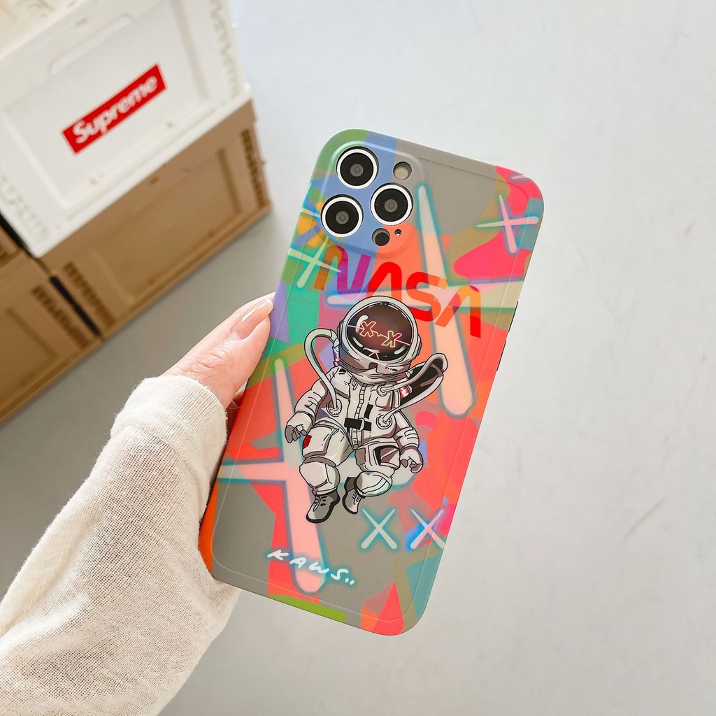 Ốp lưng iphone dẻo mềm TPU phi hành gia vũ trụ Nasa 7/7plus/8/8plus/x/xr/xs/11/12/pro/max/plus/pro/12promax/Xsmax