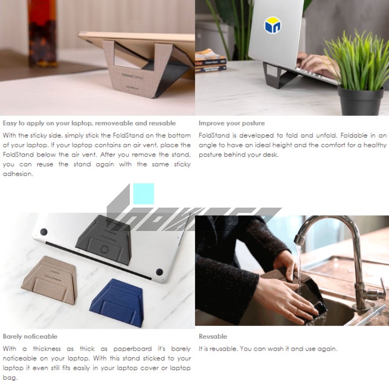 Giá Đỡ Máy Tính Bảng Laptop INOVAGEN Thiết Kế Siêu Mỏng Tùy Chỉnh Chiều Cao Và Có Thể Gấp Lại 15.6''