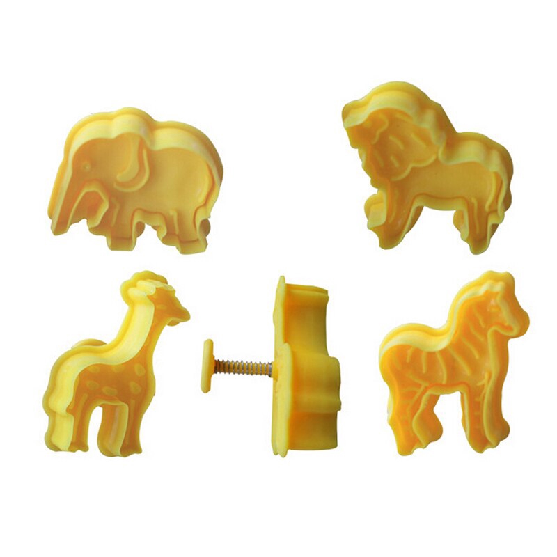 Set 4 Khuôn Cắt Bánh Quy Tạo Hình Động Vật Nhiều Kiểu Đẹp Mắt