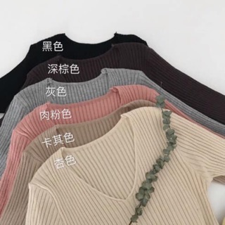 Áo len cổ v