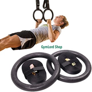 Vòng ring ABS treo xà GYM trong nhà, Ngoài Trời, Rings Hỗ Trợ Tập Dip Với Xà Đơn