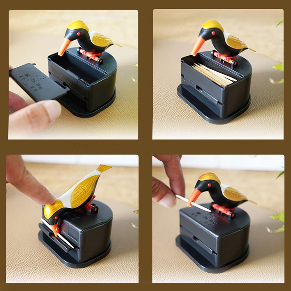 Hộp Đựng Tăm Xỉa Răng Tự Động Bằng Nhựa Dễ Thương