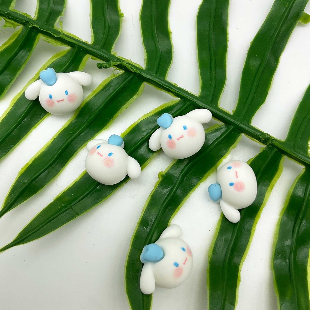 SANRIO Bộ 20 Phụ Kiện Trang Trí Móng Tay / Điện Thoại Hình Gấu / Kem / Vịt Vàng 3D Dễ Thương DIY