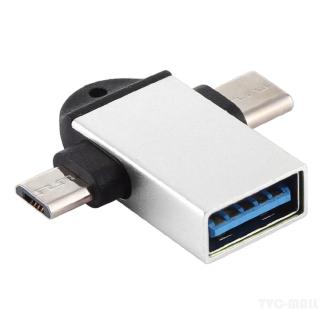 Đầu Chuyển Đổi Usb 3.0 Sang Type-C + Micro Usb Đa Năng