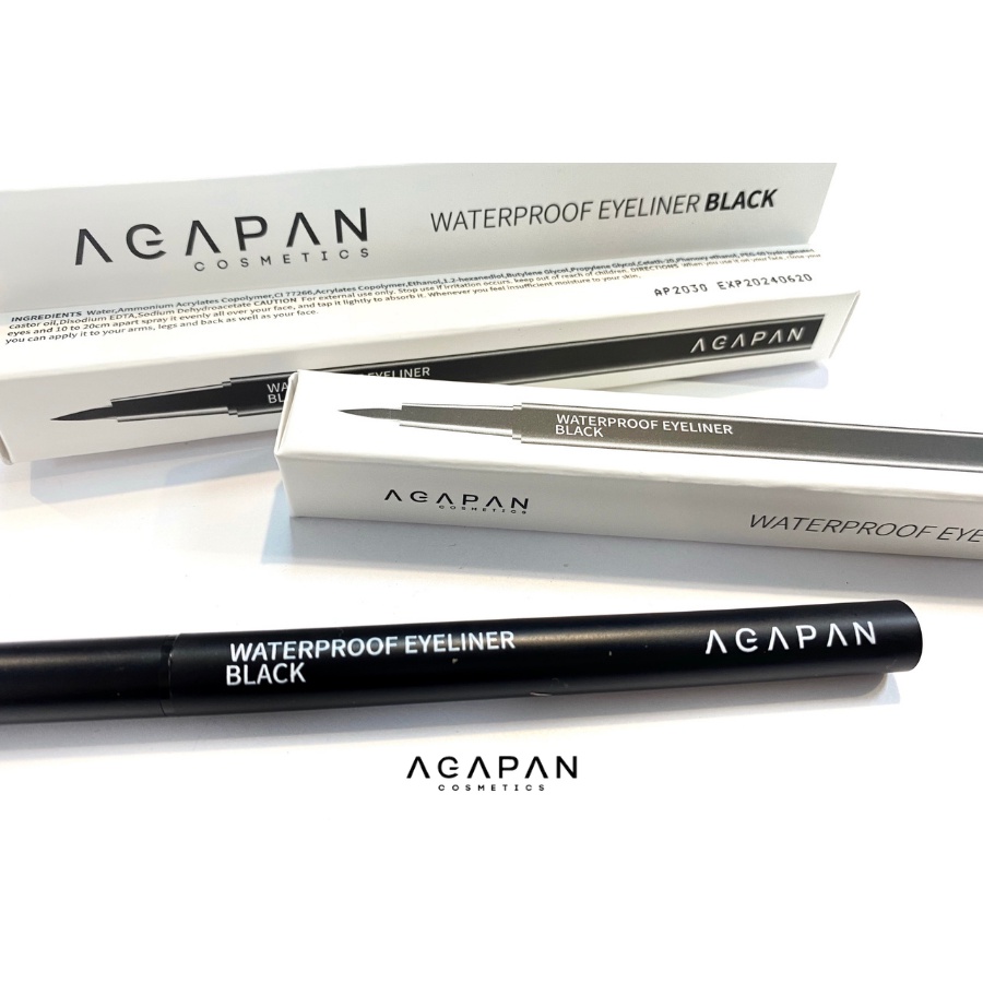 Dạ kẻ mắt không lem, không trôi Agapan Waterproof Eyeliner Black