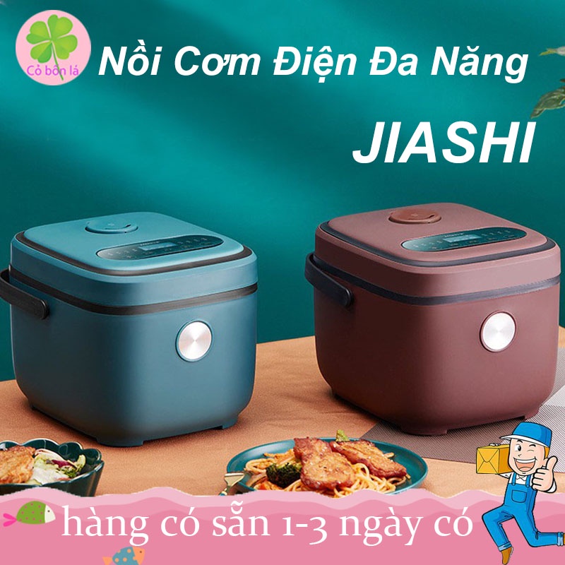 Nồi Cơm Điện Đa Năng JIASHI 2.5L Cho 1- 4 Người Ăn-tặng Giá Hấp, Vá Cơm Và Cốc Lượng, Lòng Nồi Chống Dính Cao Cấp