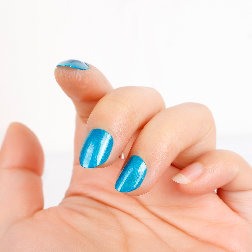 Tấm 10 Miếng Dán Chống Văng Hình Chữ U Bảo Vệ Móng Tay Màu Sắc Ngẫu Nhiên