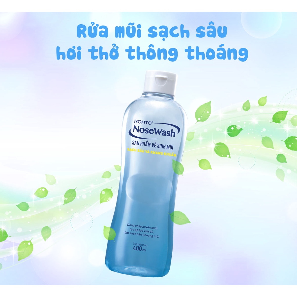 Sản Phẩm Rohto Vệ Sinh Mũi Sạch Sâu Và Kháng Khuẩn 400ml