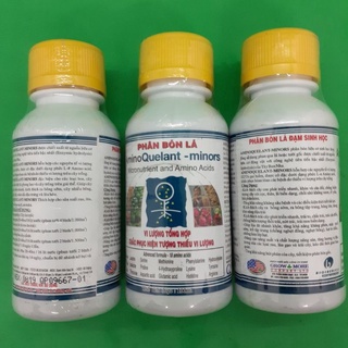 Phân bón lá vi lượng tổng hợp Growmore Amino Quelant Minors chai 100ml của Mỹ.