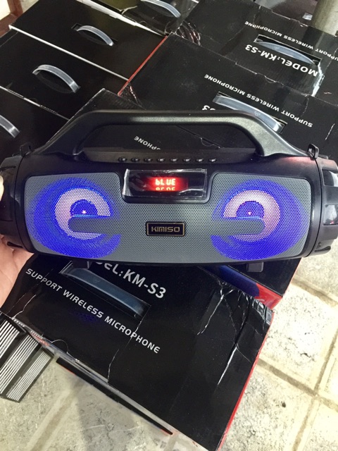 Loa Bluetooth KIMISO KM-S3 model 2020 tặng kèm micro hát karaoke