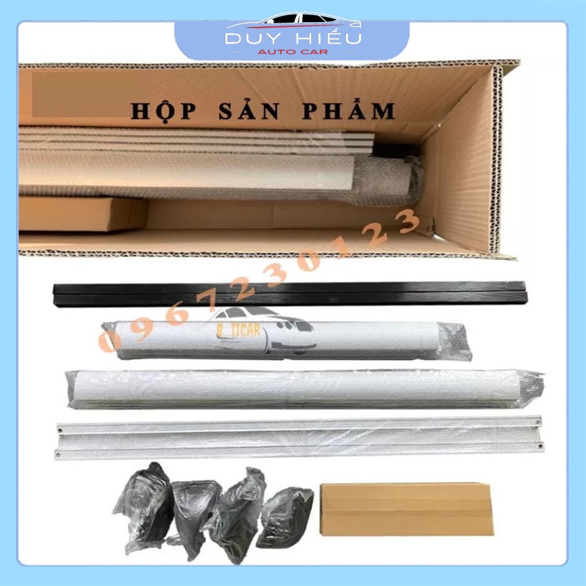 Giá Nóc Ô TÔ Ngang Baga Vuông Nóc Xe Chở Hàng Cho Xe 5 Chỗ Hợp Kim Nhôm Chịu Được Tải Trọng Lớn 200Kg