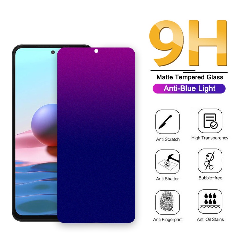 Kính Cường Lực Chống Ánh Sáng Xanh Cho Xiaomi Redmi A1 A2 11T 5G 12c 10 Note 12 12s 11 11s 10 10s 9s 9 9T 9A 9C 9i 8 7 K40 K30 K20 Pro Max 5G
