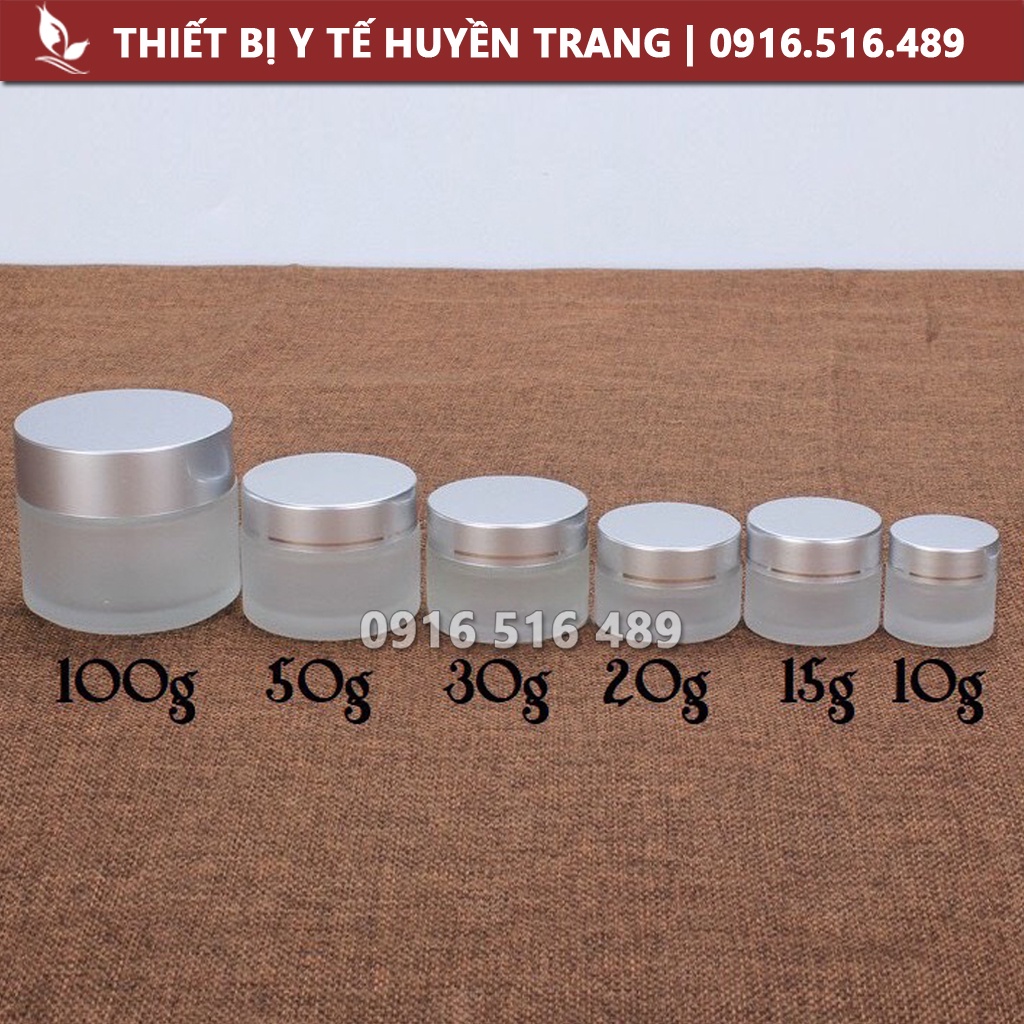 Hũ Chiết Mỹ Phẩm Thủy Tinh 10g 20g 30g 50g - Thẩm Mỹ Huyền Trang NANOCEE