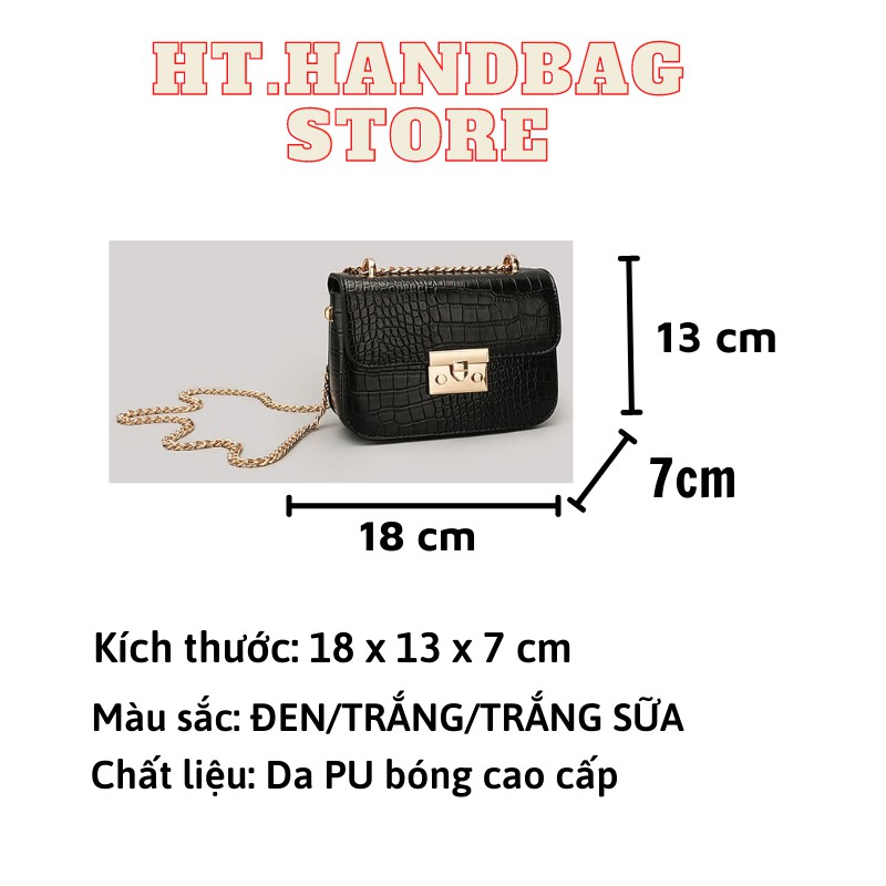 Túi đeo chéo nữ phong cách phương Tây mới mẫu đá cao cấp siêu đẹp