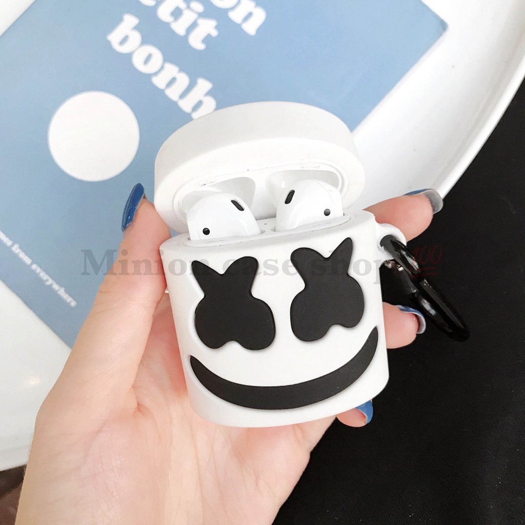 [Hàng loại 1] Ốp case Airpods 1/2, Airpods Pro silicon 3D Dj marshmello cao cấp