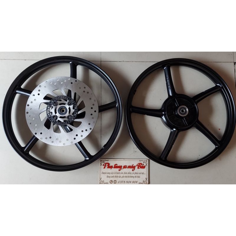 Bánh mâm 5 cây gắn  WINNER bảng 1.4/1.6 full bạc đạn kèm lòng nhôm hoặc đĩa trước như hình tùy ae chọn